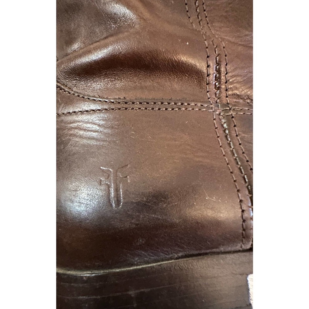 Frye Tall Leather Riding Boots in Brown - Picture 9 of 16